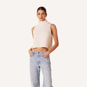SABLYN Saige Cropped Turtleneck Pink